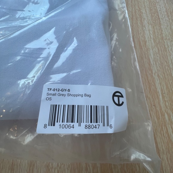 Telfar Small Shopping Bag Double Strap Crossbody Vegan Leather Gray NWT - Picture 8 of 10